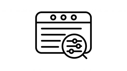 Animated Website Settings Configuration Panel
