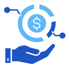 Stock Allocation  Icon Element For Design