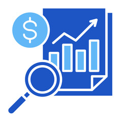 Financial Analyst  Icon Element For Design