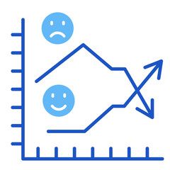 Market Reaction  Icon Element For Design