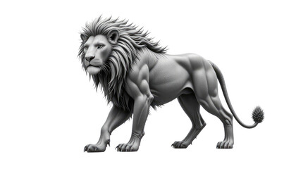 3d render of a black silhouette of a wild cat