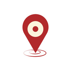 map pin   logo icon illustration flat