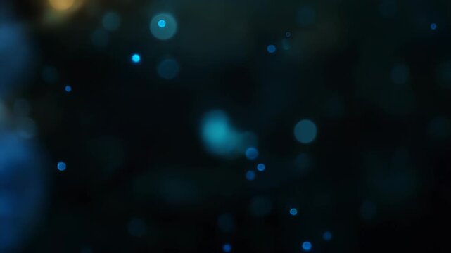 Bioluminescent electric blue betta fish swimming in dark water