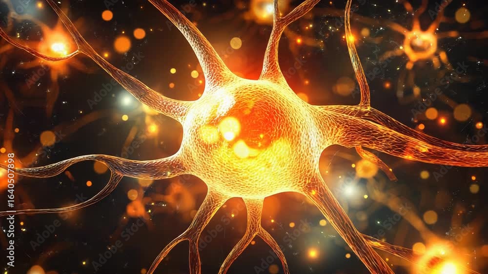 Poster neuron transmitting signals in the nervous system