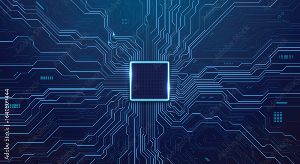 Aufkleber circuit board. technology background. central computer processors cpu concept. motherboard digital c