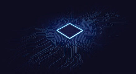 Circuit board. Technology background. Central Computer Processors CPU concept. Motherboard digital chip. vector eps10