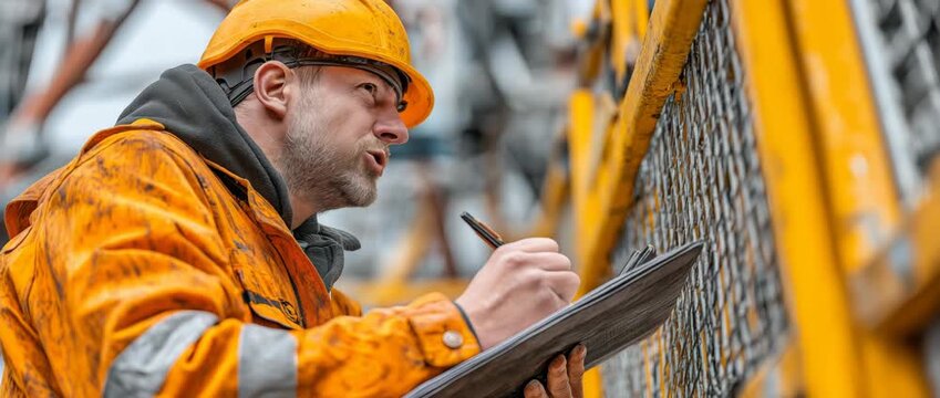 After completing a 12-hour shift of high-risk rope access construction, miners sign the work permit on the isolation safety control lock box.