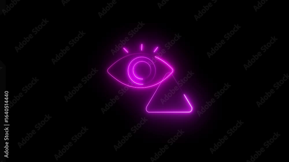 Poster vision problem animated icon .after it crumbles in a line and moves to the camera. alpha channel bla