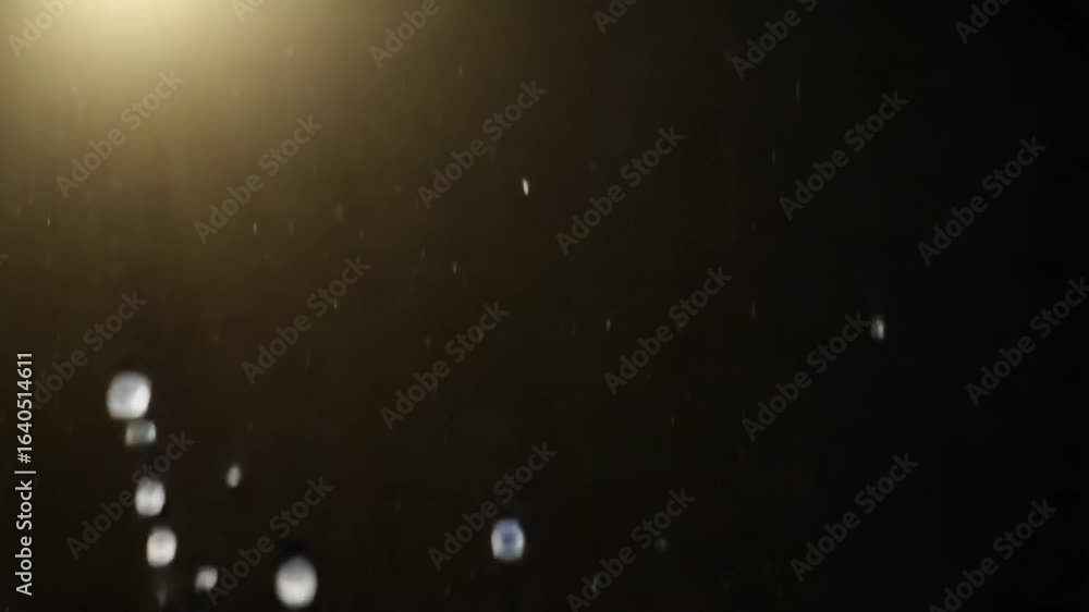 Poster stream of clean water falling into the rippling surface creating splashes and droplets