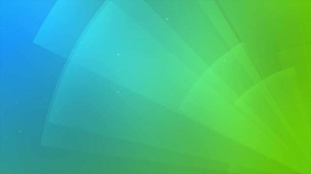 Abstract Fanned Shapes Gradient Background (Blue to Green)