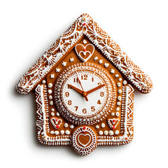Gingerbread cuckoo clock holiday baking sweet treat winter festive decoration