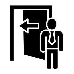 Exit Interview  Icon Element For Design

