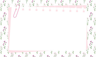 Cute kawaii sweet small floral seamless  pattern poster, banner and presentation background