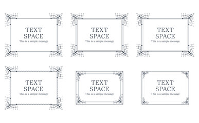 Antique Frame Collection – Vol.1 | Rectangle Frames for Titles, Headings, and Decorative Lines_2