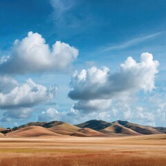 Authentic Caribbean Festival Day Summer Landscape with Rolling Hills and Cloudscape for Premium Eco-Tourism and Modern Outdoor Adventure Marketing