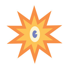 Retro Sticker Illustration