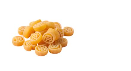 Delicate rotelle pasta wheels capturing culinary delight, perfect for vibrant Italian dishes and gastronomic creations.