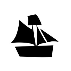 silhouette of sea ship transportation