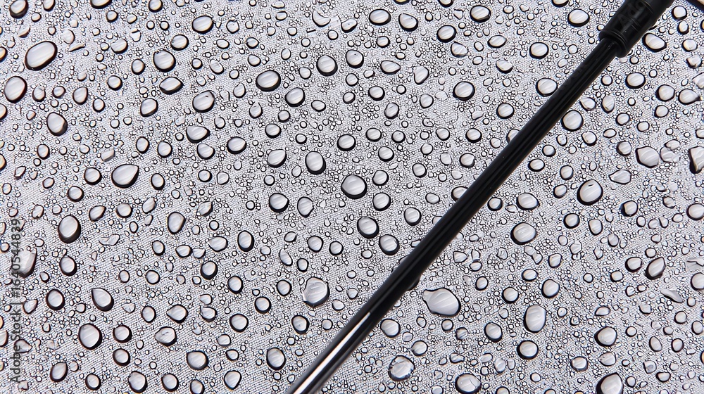 Poster water droplets on a surface, creating a unique pattern.