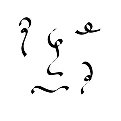 black party confetti background