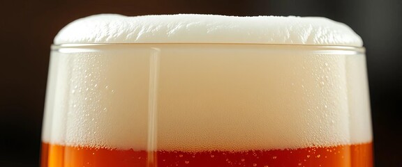 Dense, creamy beer head with fine bubbles, lacing visible on glass,   gastronomy,  alehouse