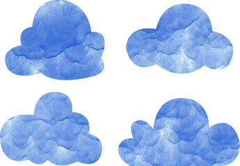 clouds on a white background
