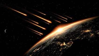 Earth, meteor shower, night sky, celestial event