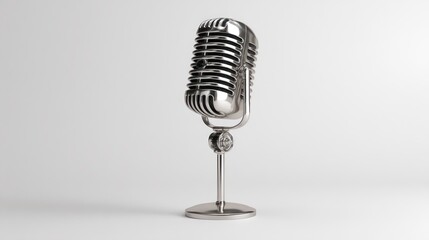 Retro microphone on stand (1)