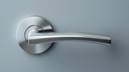 Modern brushed stainless steel door handle (2)