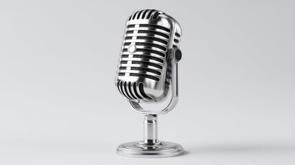 Retro microphone on a stand (2)