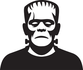 Frankenstein monster silhouette vector illustration design