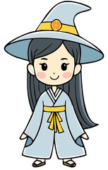 Sweet Witch Character Illustration
