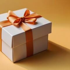 A Delightful Surprise: Elegantly Wrapped Gift Box Waiting to be Opened.