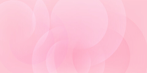 Minimalist banner background, pastel colorful, pink and yellow gradations. Circle effect style geometric, abstract background. Eps 10.