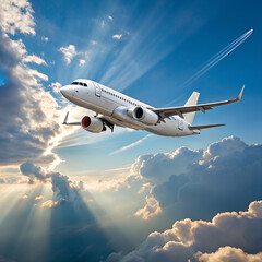 Fototapeta premium airplane in the sky