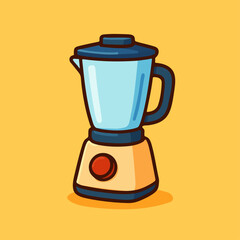Cartoon Kitchen Blender Vector Illustration