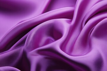 Obraz premium Close-up of luxurious, draped purple satin