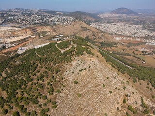 Mount Precipice Overlooking Galilee and Mount Tabor in Northern Israel