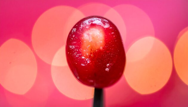 Close-up of a red candy grape