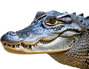 Fototapeta premium Close-up of an alligator's head (1)