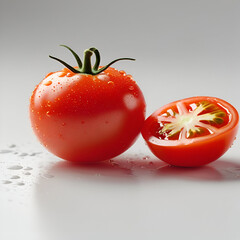 tomato on a white background