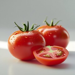 tomato on a white background