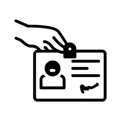 Vector multi color icon for Identification