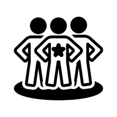 Vector multi color icon for Leadman