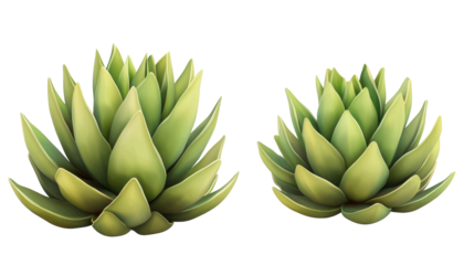 Yellow-green succulent rosette
