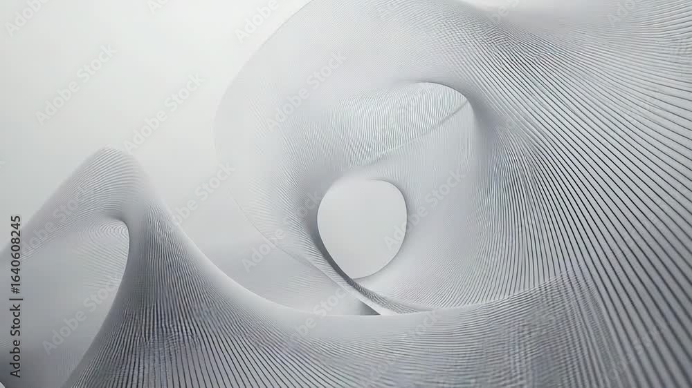 Aufkleber abstract gray wavy lines creating a futuristic background