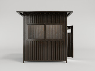 3D Booth Illustration Render – Modern Exhibition Display Stand Design for Trade Show or Event Branding