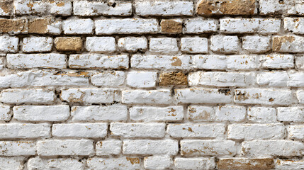 Obraz premium Wide cream brick wall with beige, old brown brick and limestone textures, perfect for abstract backgrounds