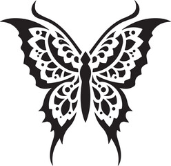 Elegant Black Butterfly Tattoo Designs Collection" bundle