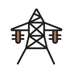 Here is a line style icon of electric pole